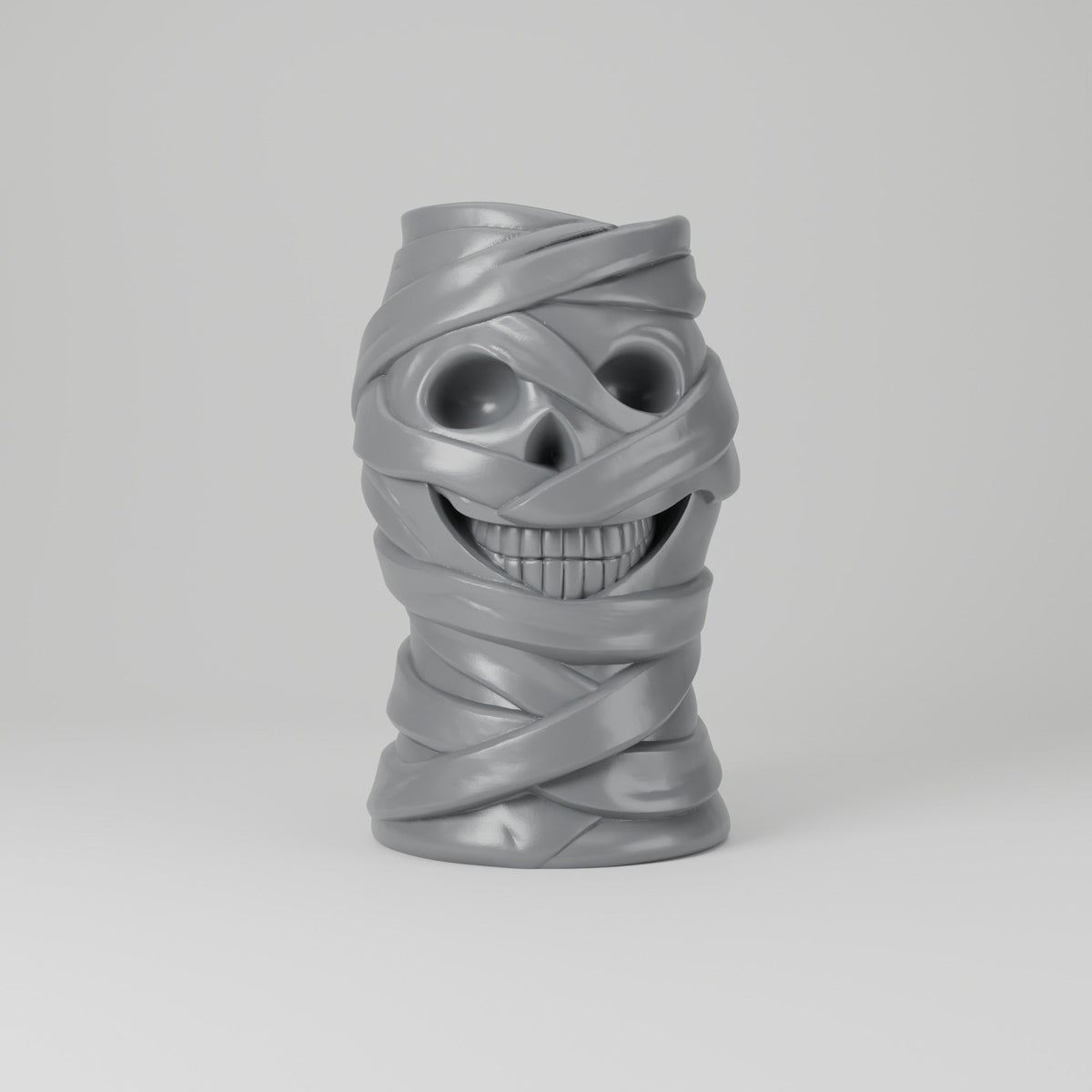 Mummy Skull Vase – Bandage-Wrapped Halloween Flower Vase - Northern Foundry