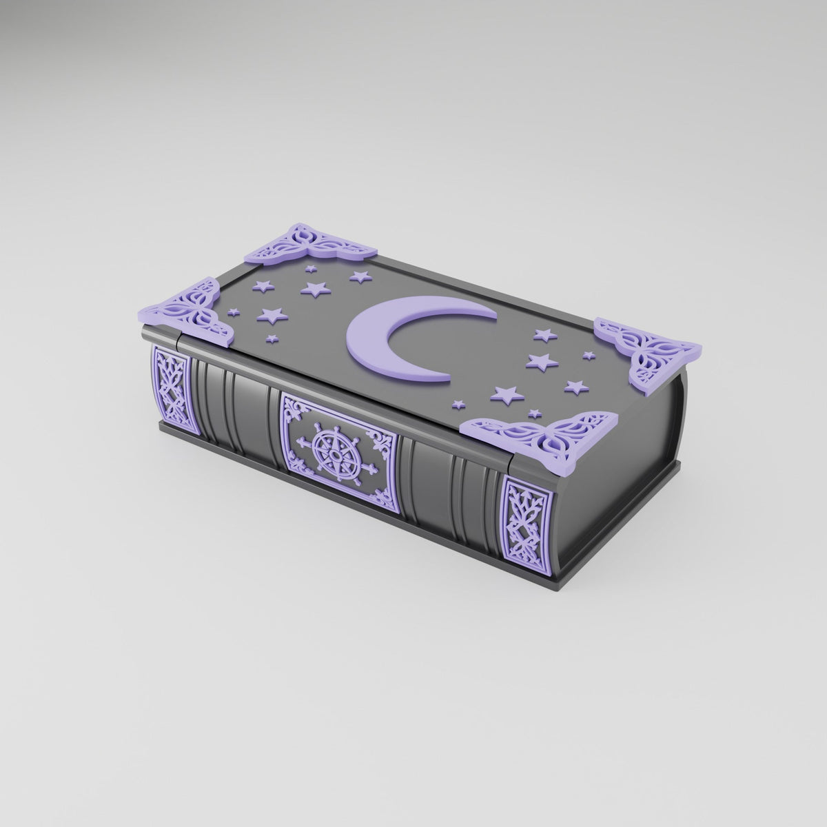 Mystical Moon Trinket Box – Celestial Spell Book Jewelry Box - Northern Foundry