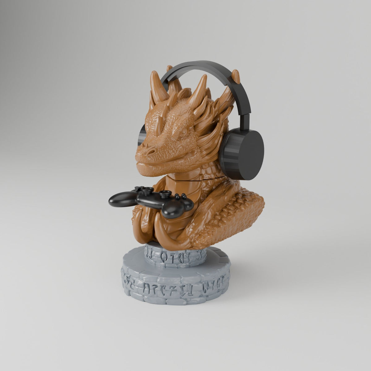 Mythical Dragon Gaming Station – Controller and Headset Stand Dragon Bust - Northern Foundry