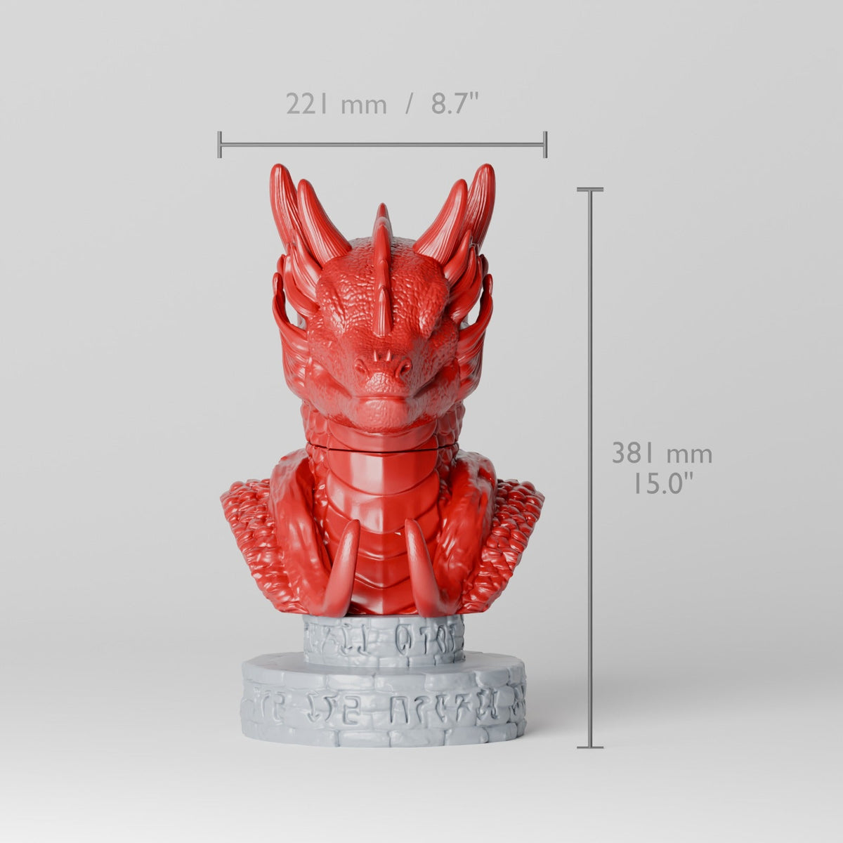 Mythical Dragon Gaming Station – Controller and Headset Stand Dragon Bust - Northern Foundry