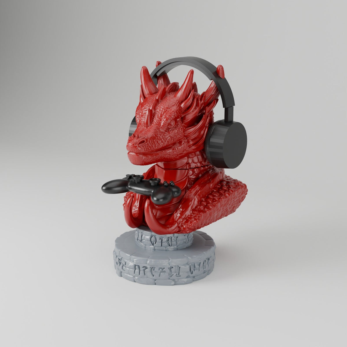 Mythical Dragon Gaming Station – Controller and Headset Stand Dragon Bust - Northern Foundry