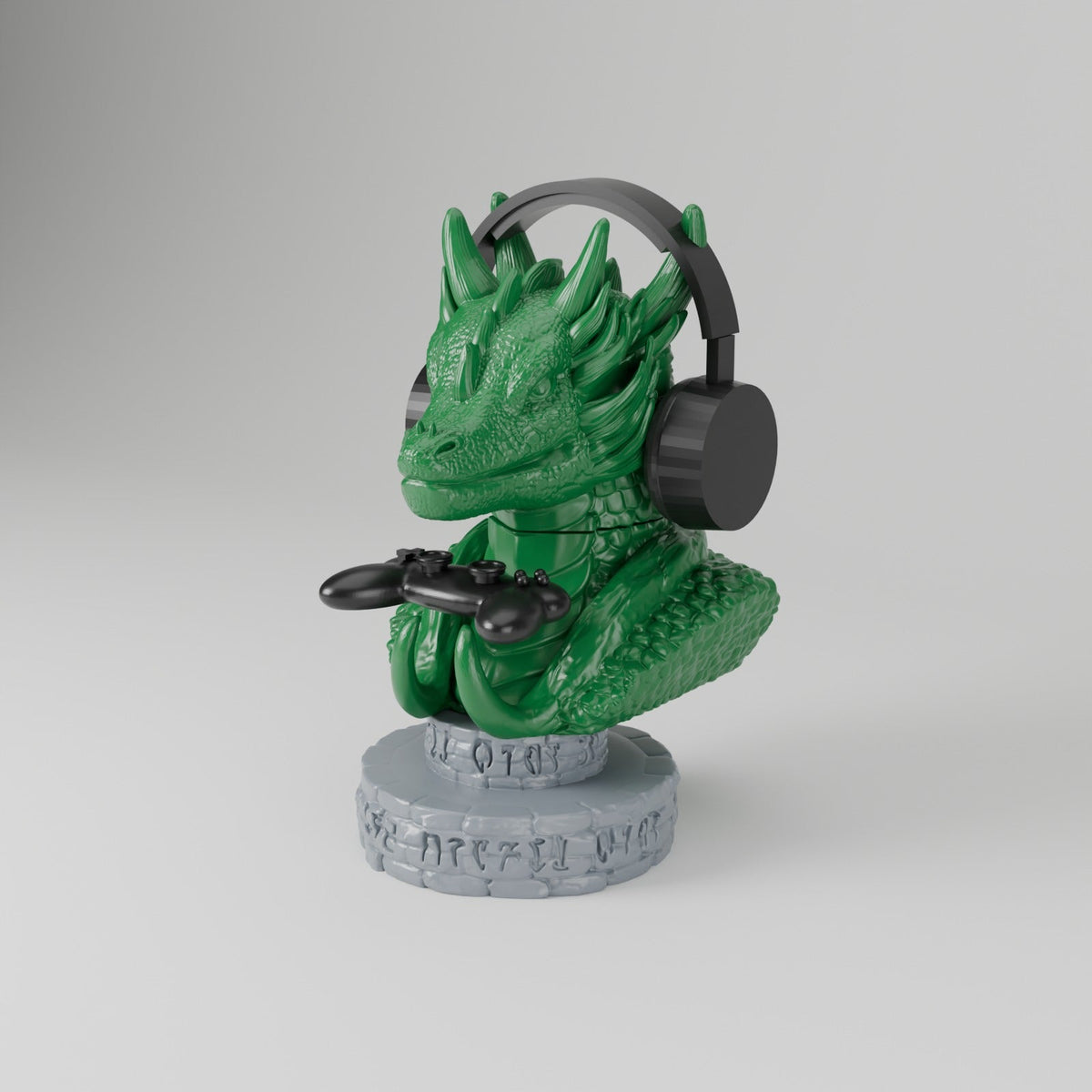 Mythical Dragon Gaming Station – Controller and Headset Stand Dragon Bust - Northern Foundry