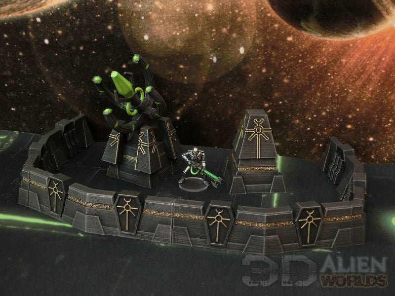 Necrontyr Complete Tomb-World Mega Bundle – Full Alien Terrain Set (28mm/32mm/40mm) - Northern Foundry