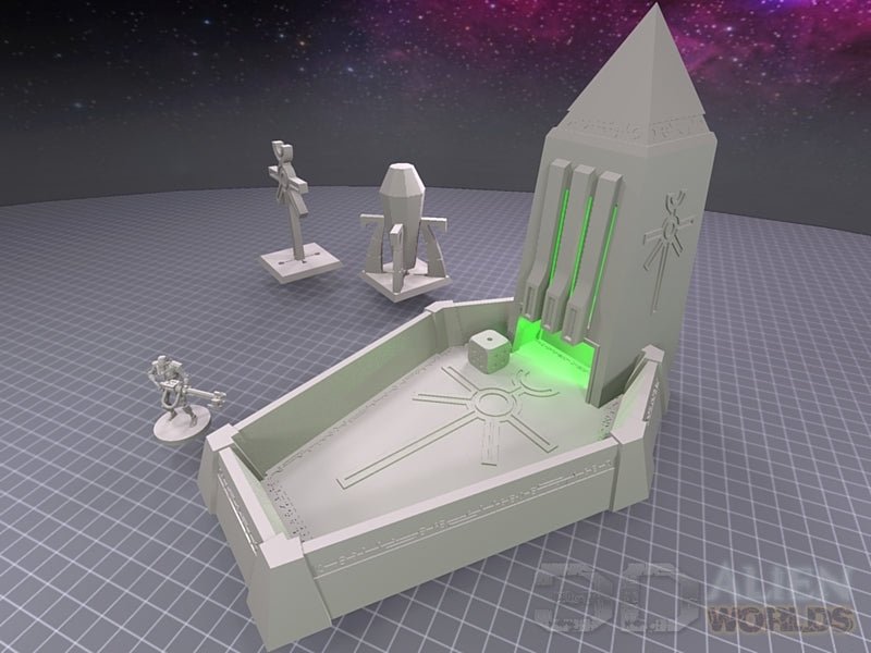 Necrontyr Dice Tray & Gaming Accessories Bundle - Northern Foundry