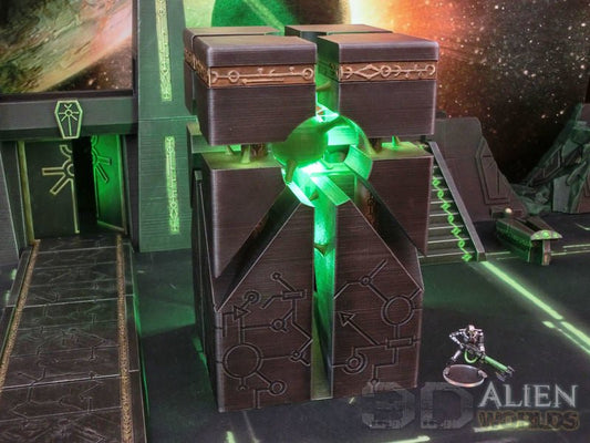 Necrontyr Energy Core & Warp Portal Bundle – Alien Tech Terrain (28mm/32mm/40mm) - Northern Foundry