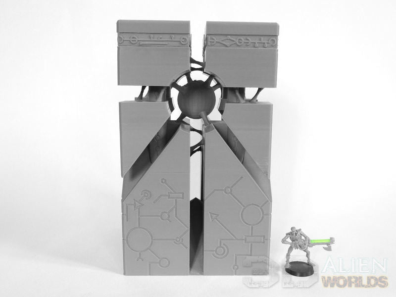 Necrontyr Energy Core & Warp Portal Bundle – Alien Tech Terrain (28mm/32mm/40mm) - Northern Foundry