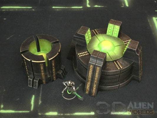 Necrontyr Power Generator Set – Alien Energy Terrain (28mm/32mm/40mm) - Northern Foundry
