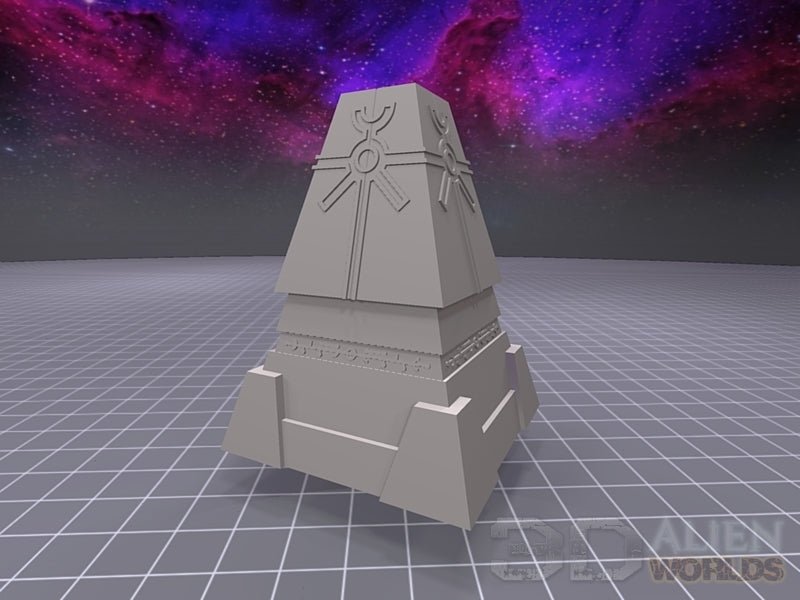 Necrontyr Walls & Defenses Bundle – Alien Fortification Terrain (28mm/32mm/40mm) - Northern Foundry
