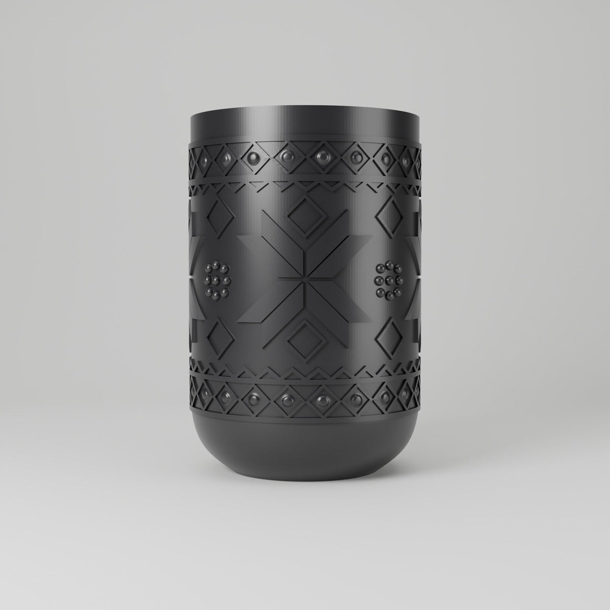 Nordic Snowflake Vase – Scandinavian Sweater Pattern Flower Vase - Northern Foundry