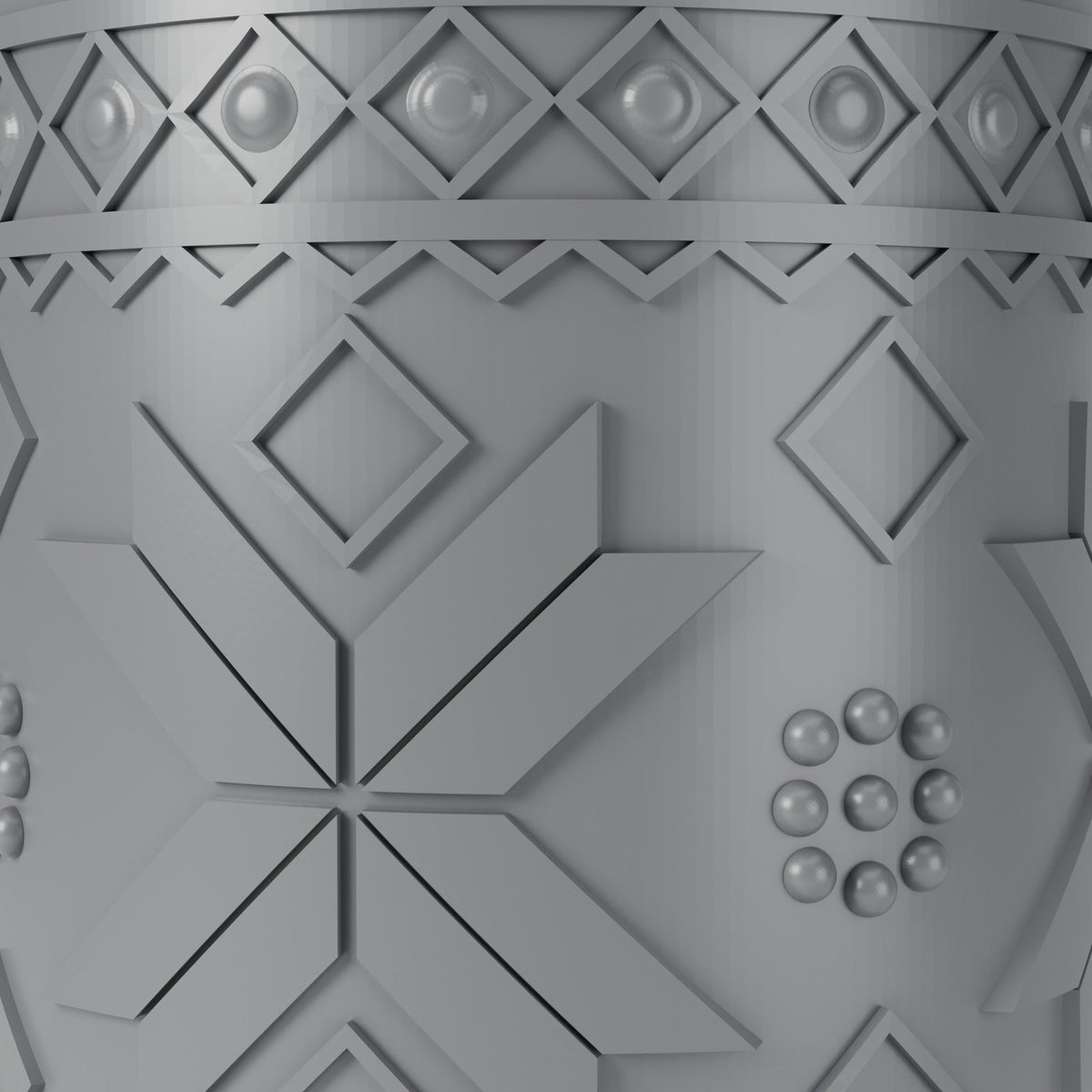 Nordic Snowflake Vase – Scandinavian Sweater Pattern Flower Vase - Northern Foundry