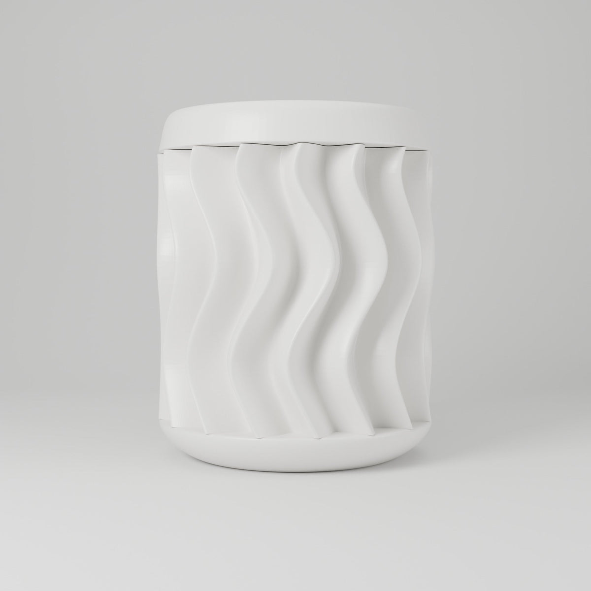 Nordic Wave Wavy Ribbed Vase – Modern Sculptural Vase - Northern Foundry