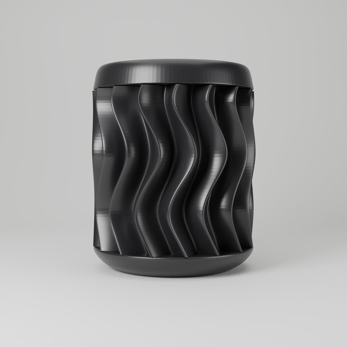 Nordic Wave Wavy Ribbed Vase – Modern Sculptural Vase - Northern Foundry