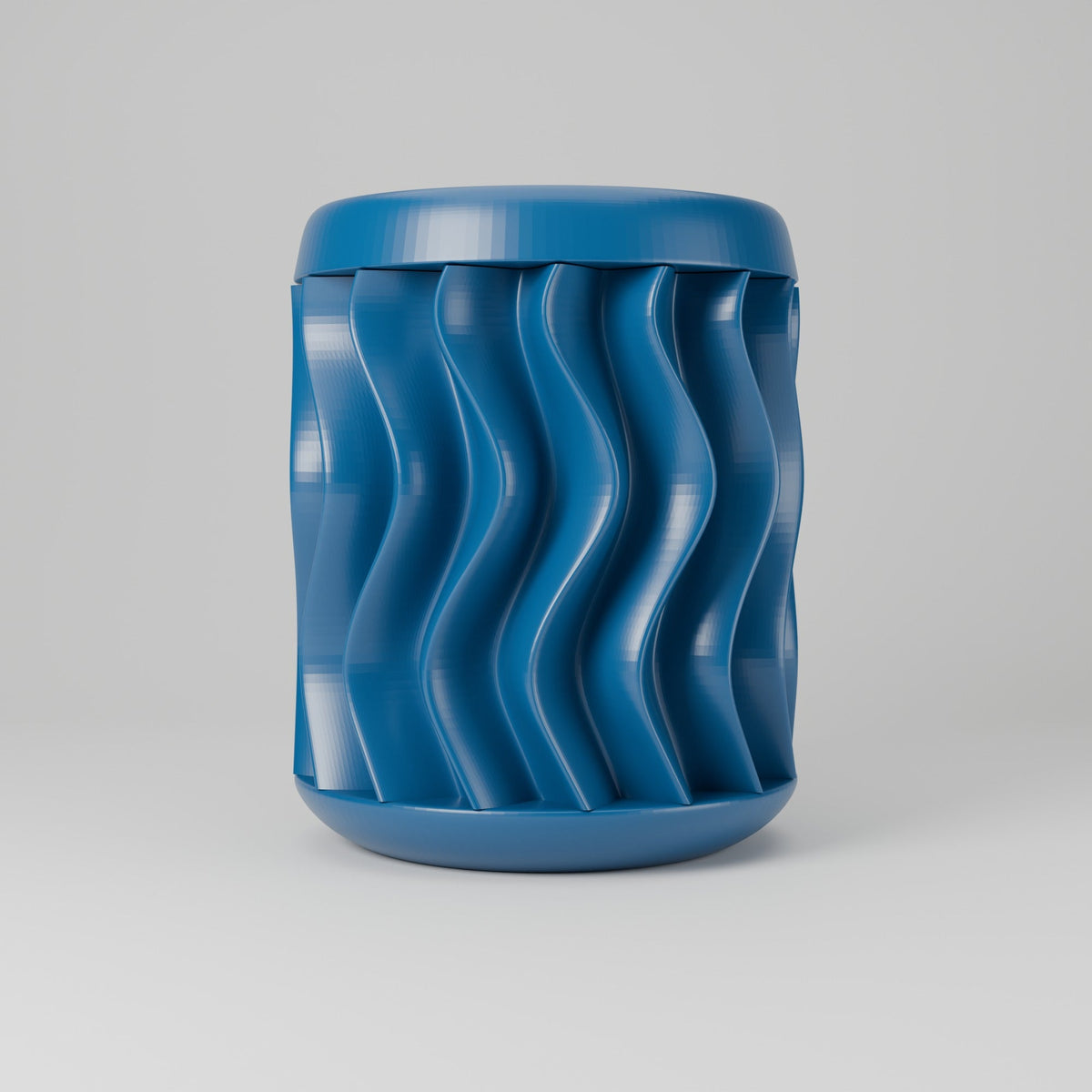 Nordic Wave Wavy Ribbed Vase – Modern Sculptural Vase - Northern Foundry