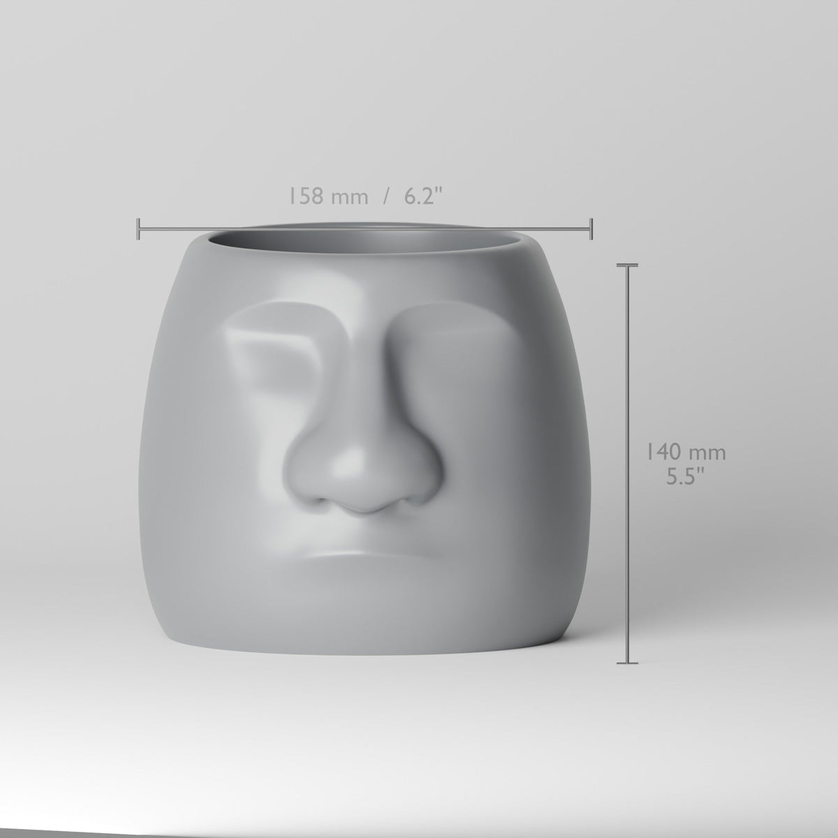 Nosey Buddy Face Vase – Cute Abstract Face Flower Vase - Northern Foundry