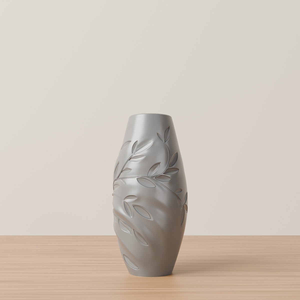 Olive Branch Relief Vase – Modern Sculptural Vase - Northern Foundry