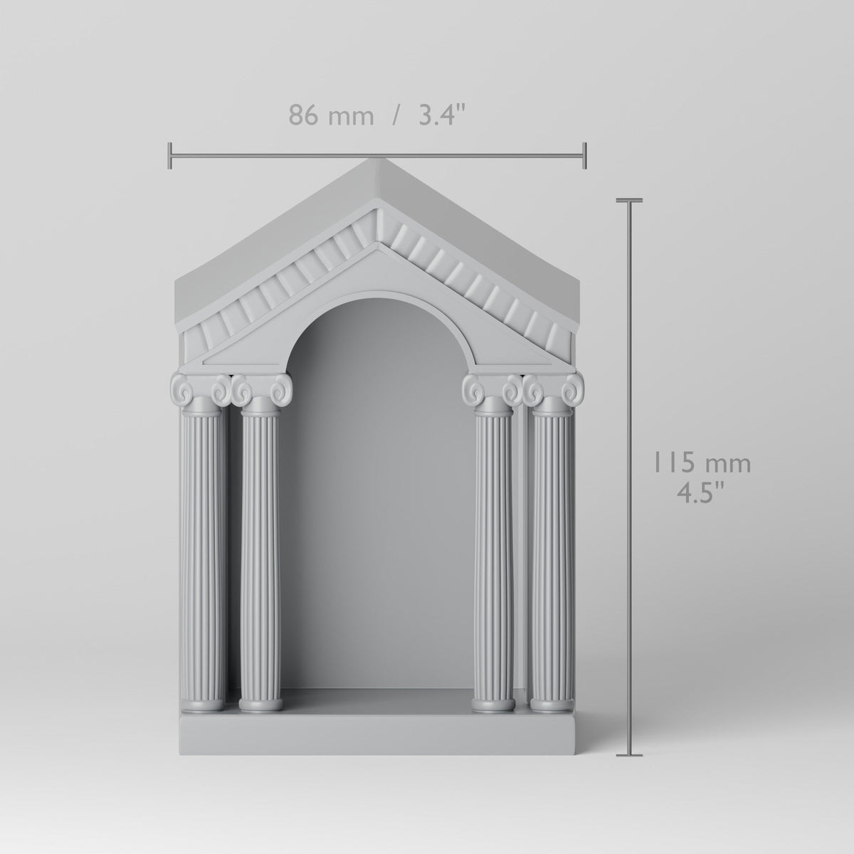 Olympus Tealight Holder – Greek Temple LED Candle Shrine - Northern Foundry