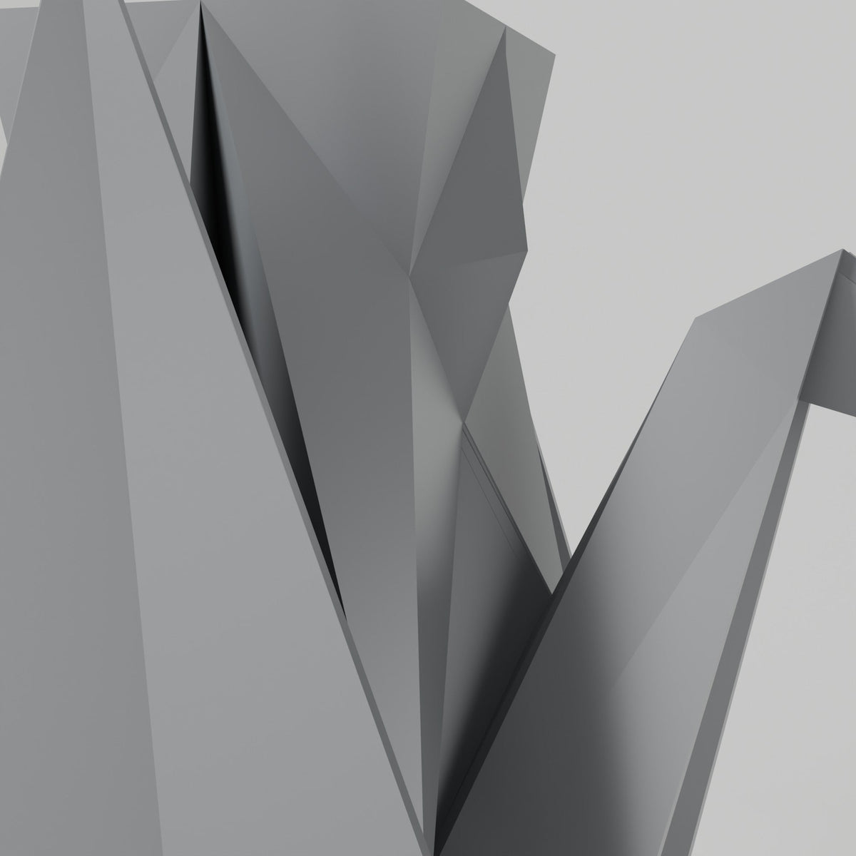 Origami Crane Vase – Geometric Folded Paper Crane Vase - Northern Foundry