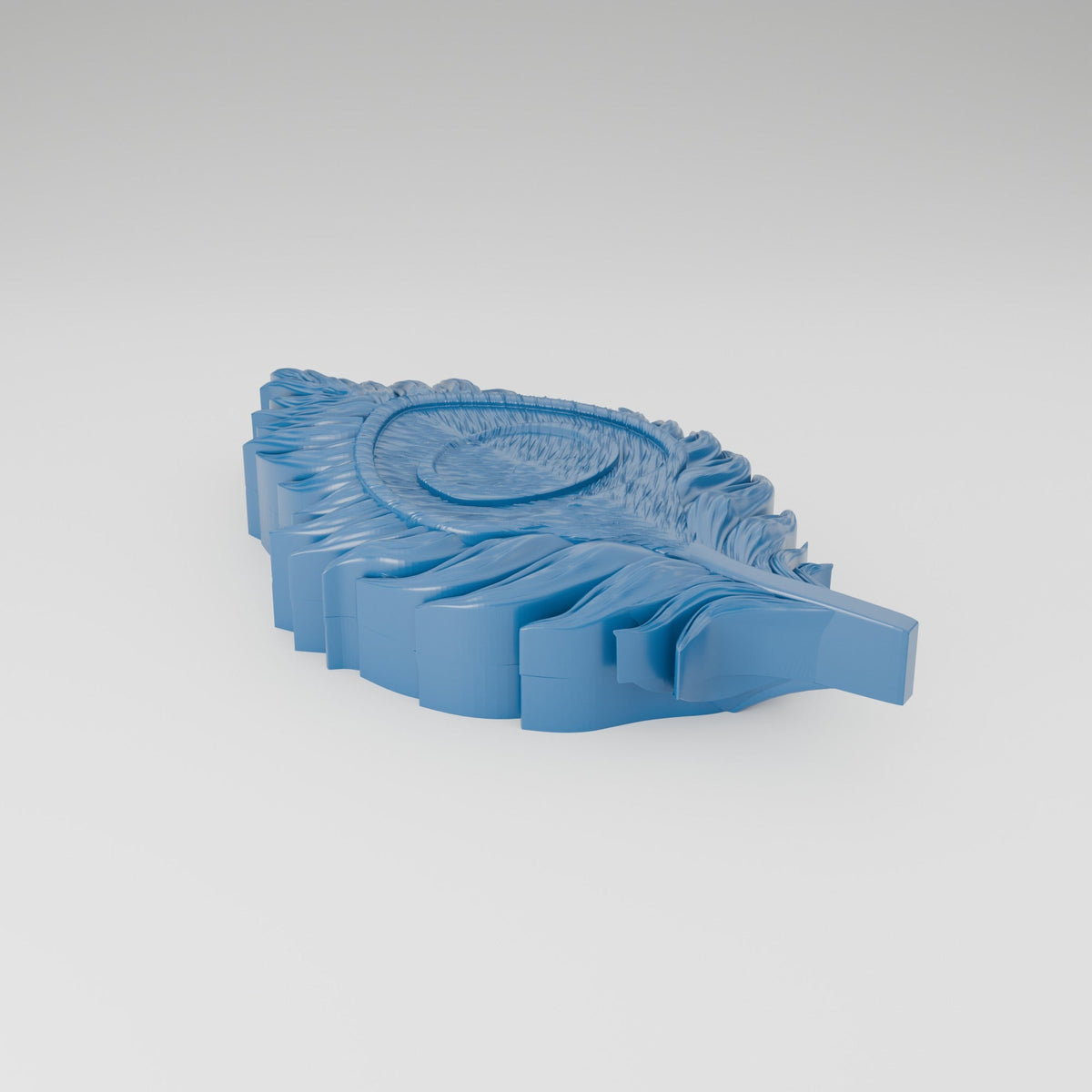 Peacock Feather Trinket Box – Sculpted Jewelry Box with Lid - Northern Foundry
