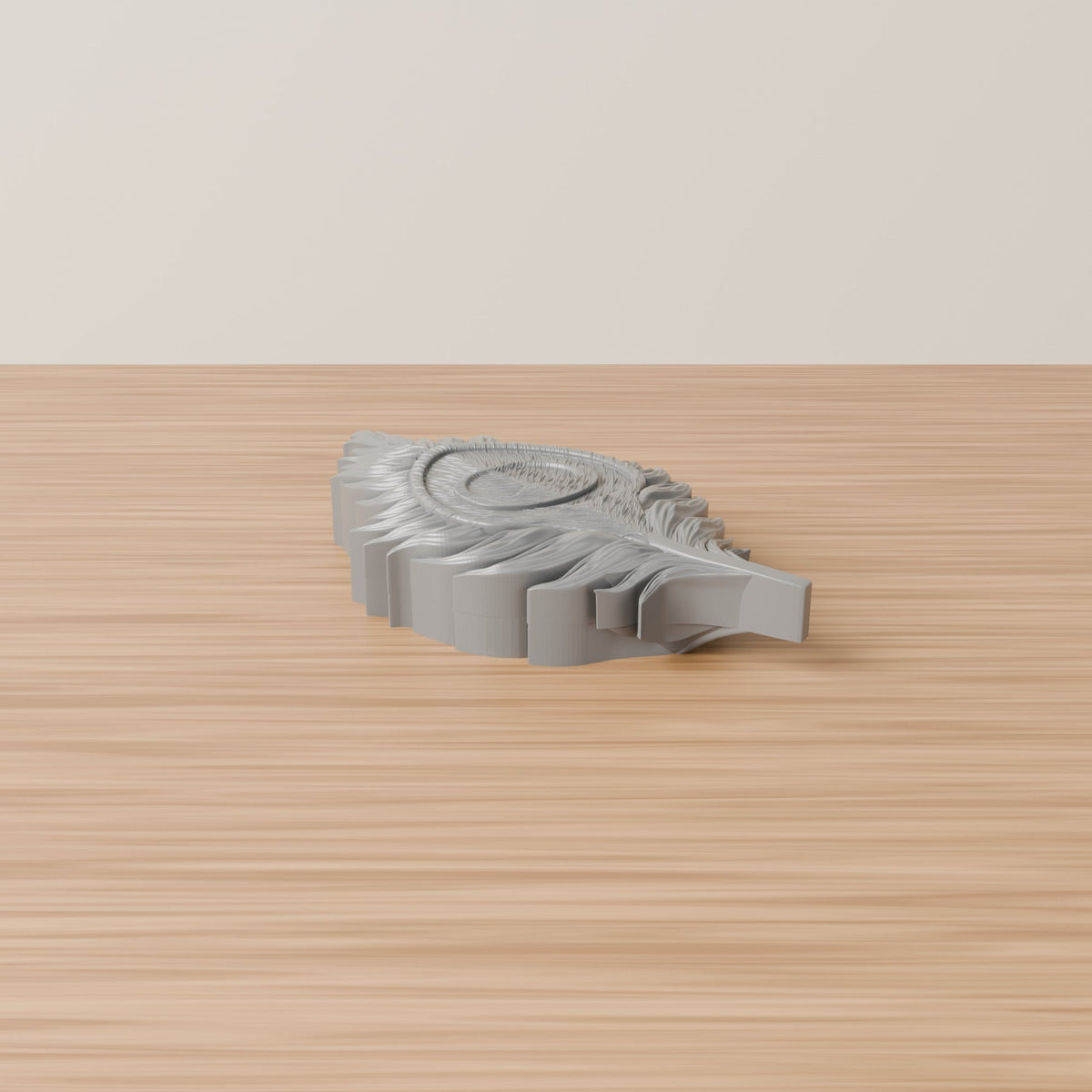 Peacock Feather Trinket Box – Sculpted Jewelry Box with Lid - Northern Foundry
