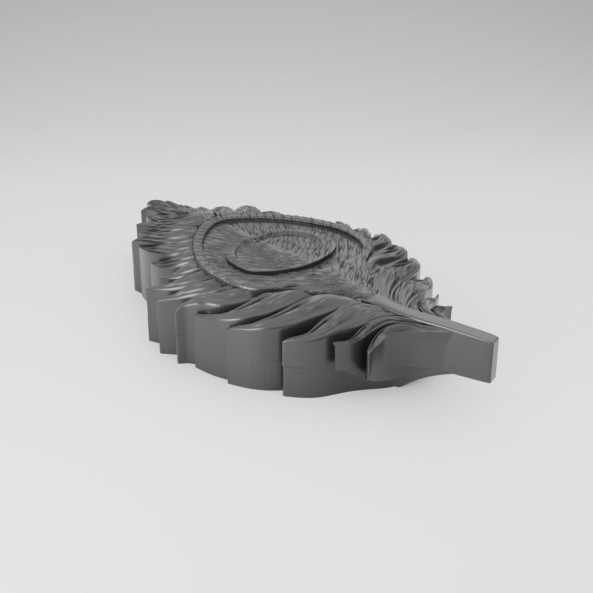 Peacock Feather Trinket Box – Sculpted Jewelry Box with Lid - Northern Foundry
