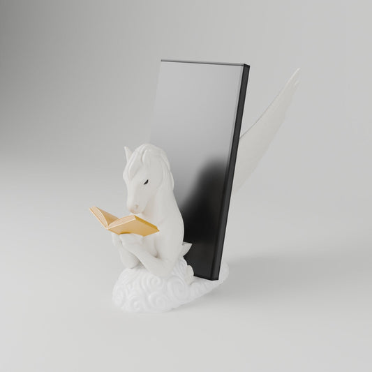 Pegasus Book & Tablet Holder – Reading Pegasus on a Cloud Stand - Northern Foundry