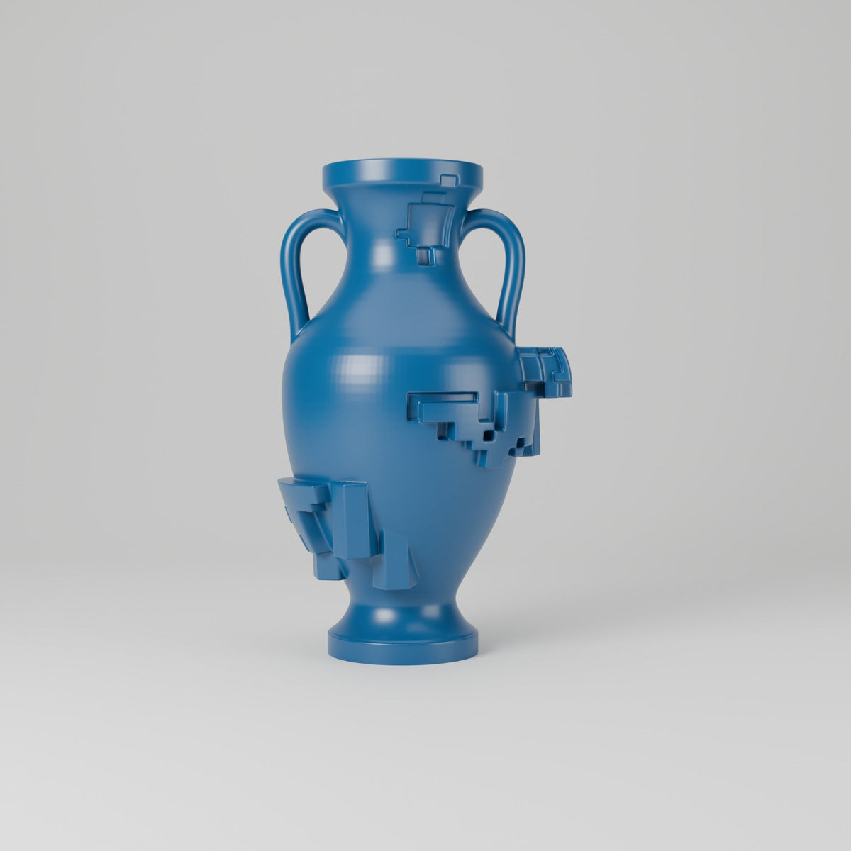 Pixel Fragment Vase – Glitch Art Amphora Vase - Northern Foundry