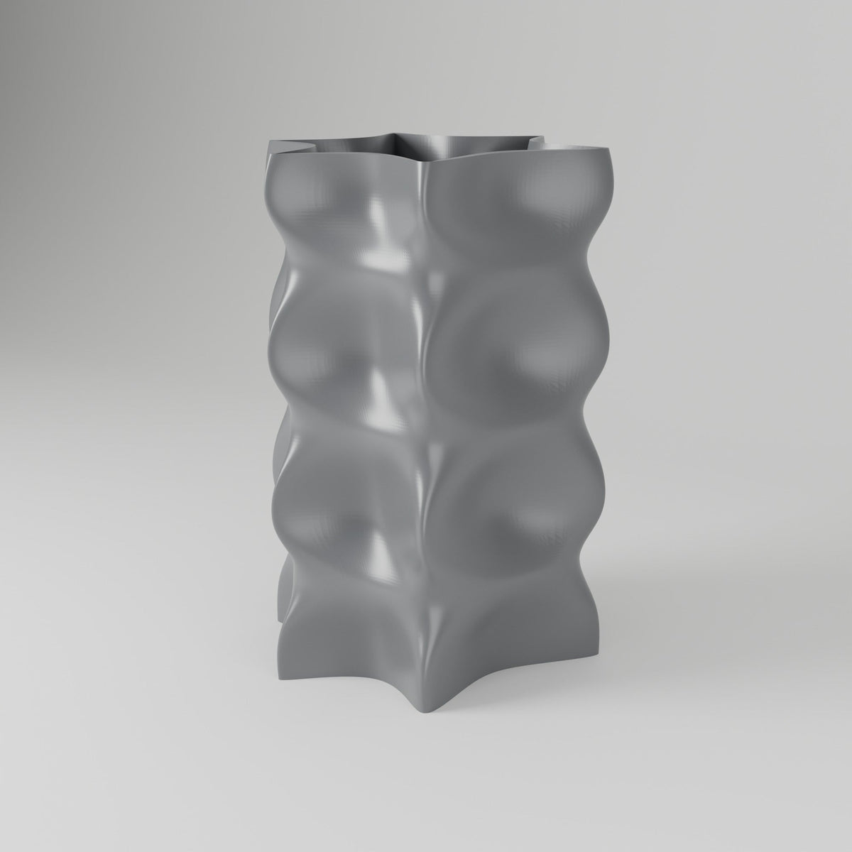 Plexo Geometric Wave Vase – Modern Sculptural Vase - Northern Foundry