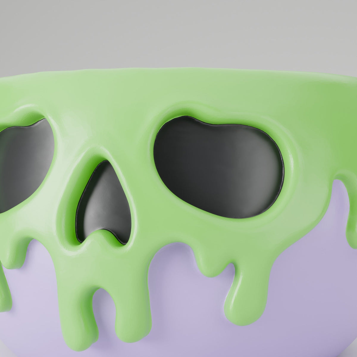 Poison Skull Candy Bowl – Purple & Green Halloween Treat Dish - Northern Foundry
