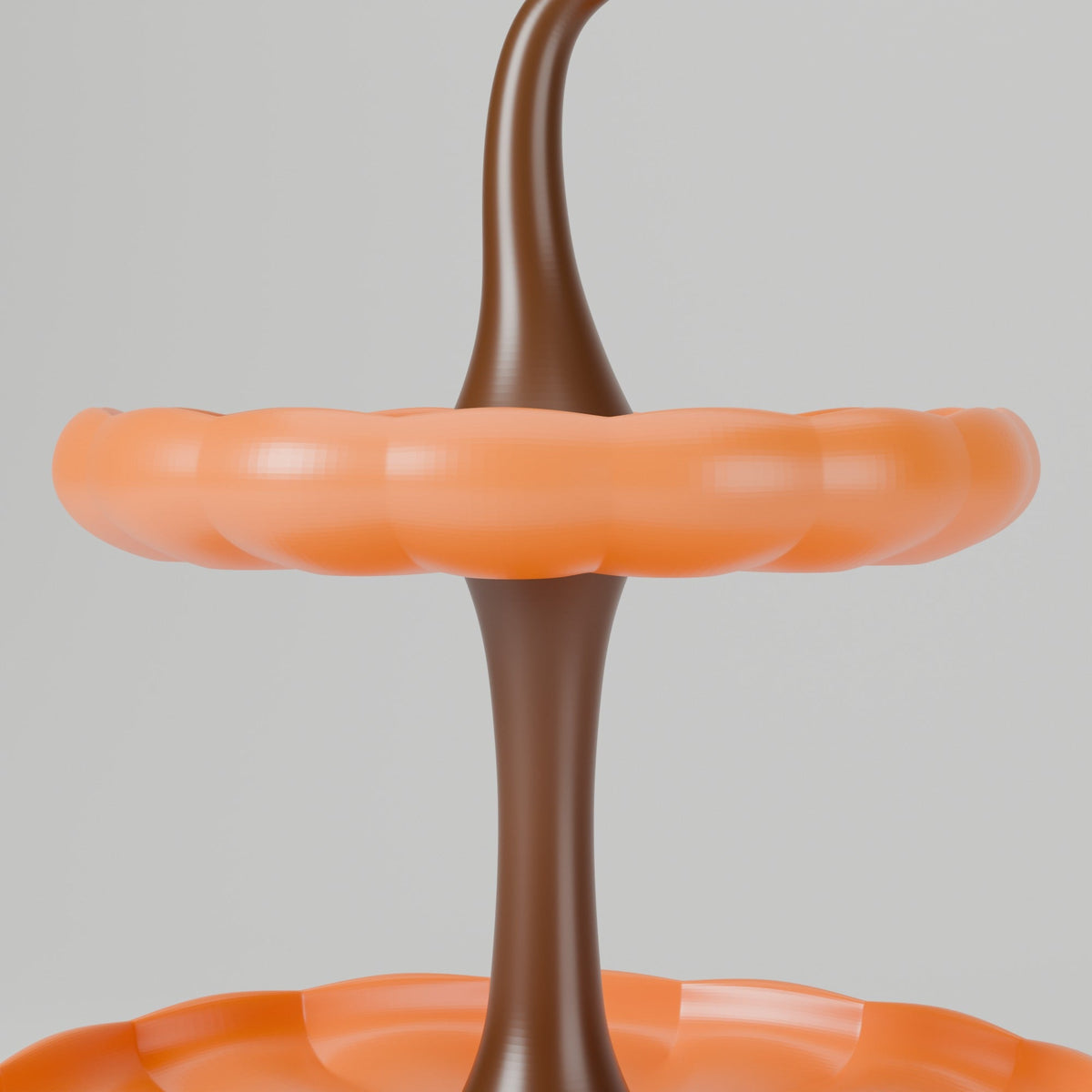 Pumpkin Two-Tier Tray – Halloween Treat Stand & Fall Display - Northern Foundry