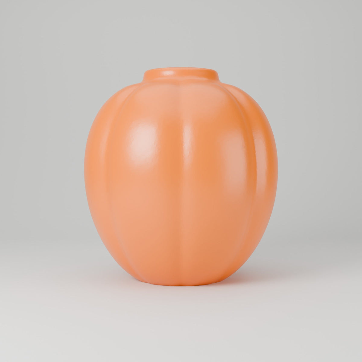 Pumpkin Vase – Ribbed Orange Fall Flower Vase - Northern Foundry