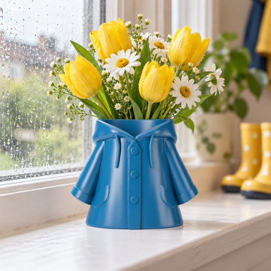 Raincoat Vase – Hooded Rain Jacket Novelty Vase - Northern Foundry