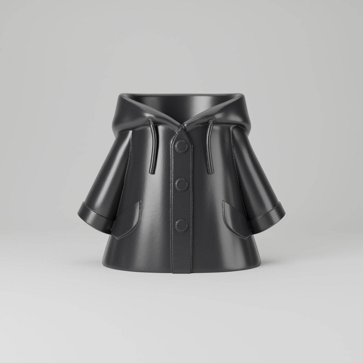 Raincoat Vase – Hooded Rain Jacket Novelty Vase - Northern Foundry
