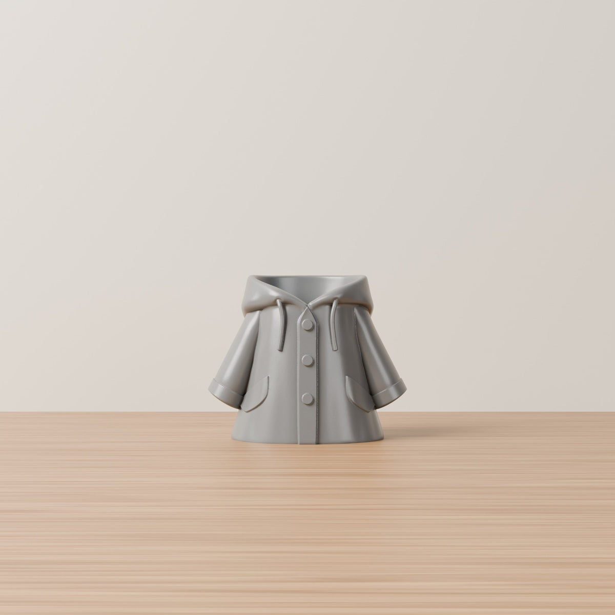 Raincoat Vase – Hooded Rain Jacket Novelty Vase - Northern Foundry