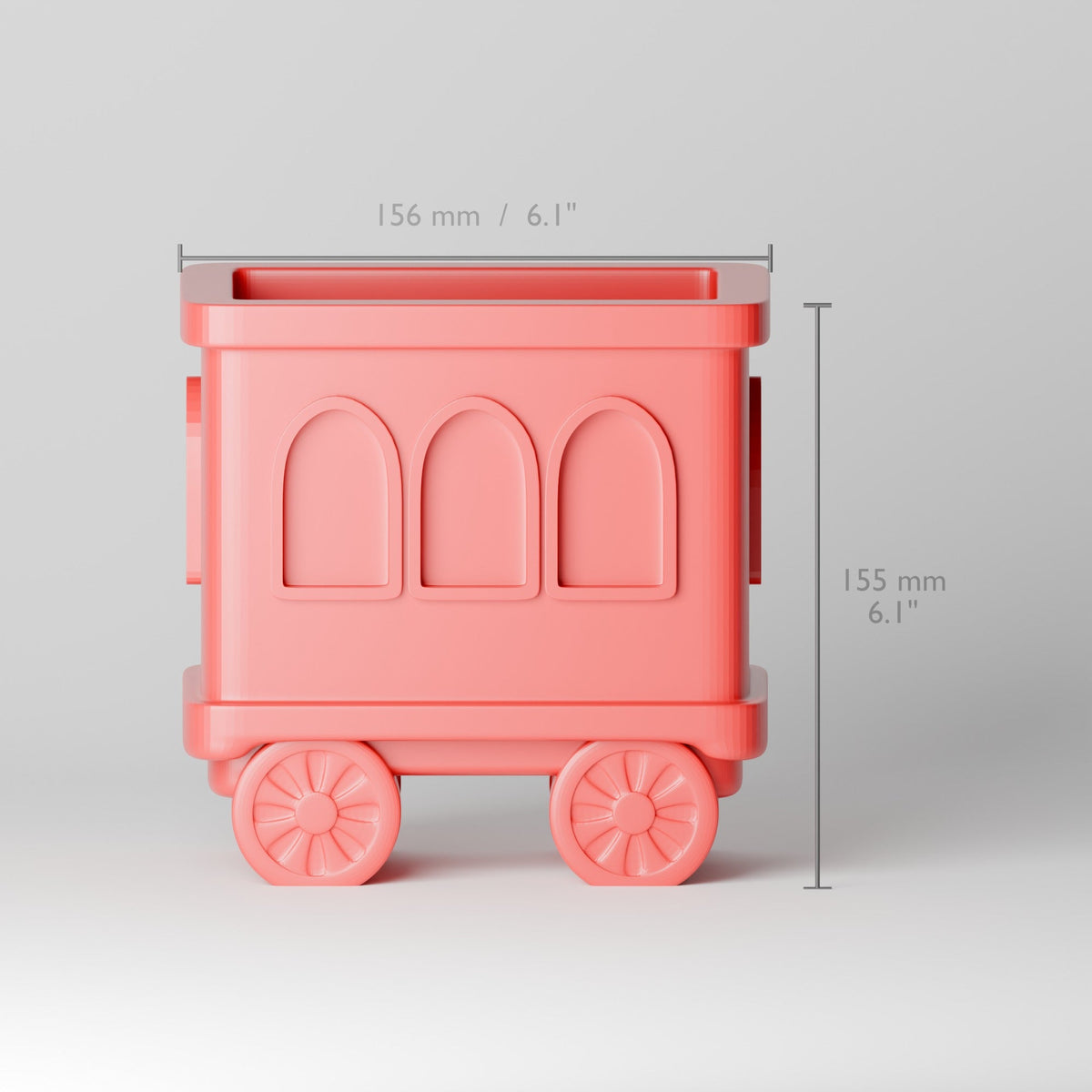 Red Christmas Train Cart – Holiday Holder for Candy, Plants & Pens - Northern Foundry