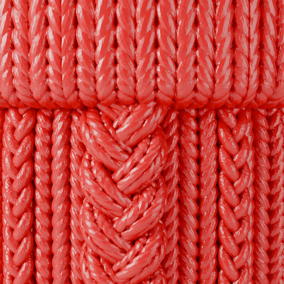 Red Knitted Texture Vase – Cable Knit Sweater Vase & Planter Pot - Northern Foundry
