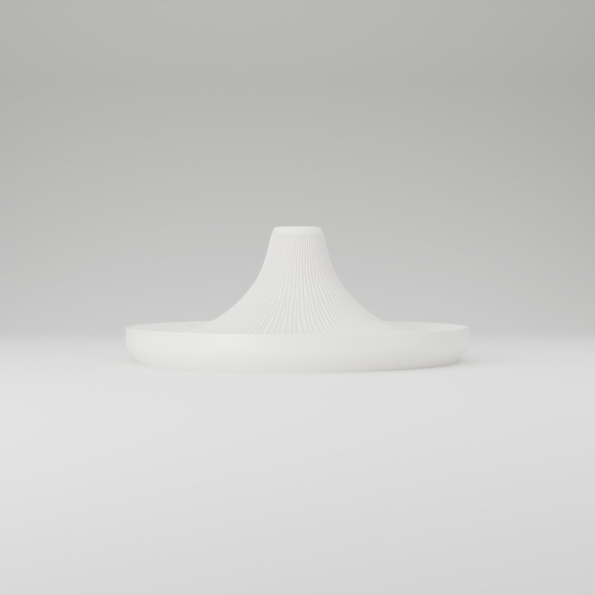 Ripple Bud Vase & Tray – Fluted Volcano Stem Holder - Northern Foundry