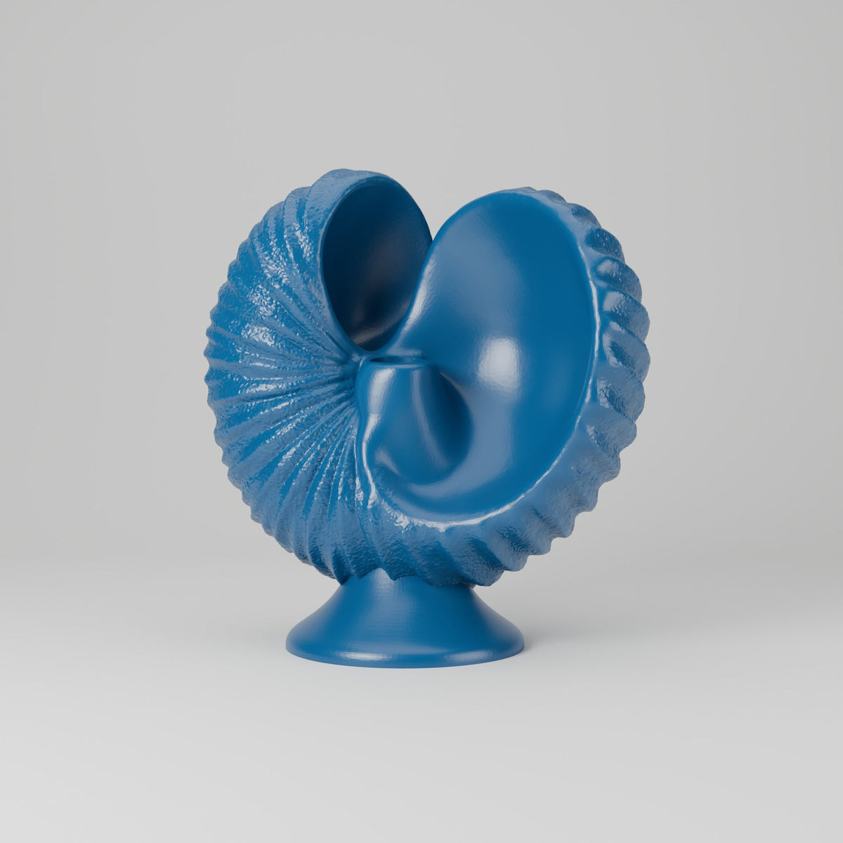 Rippled Seashell LED Candle Holder – Nautilus Shell Bud Vase - Northern Foundry