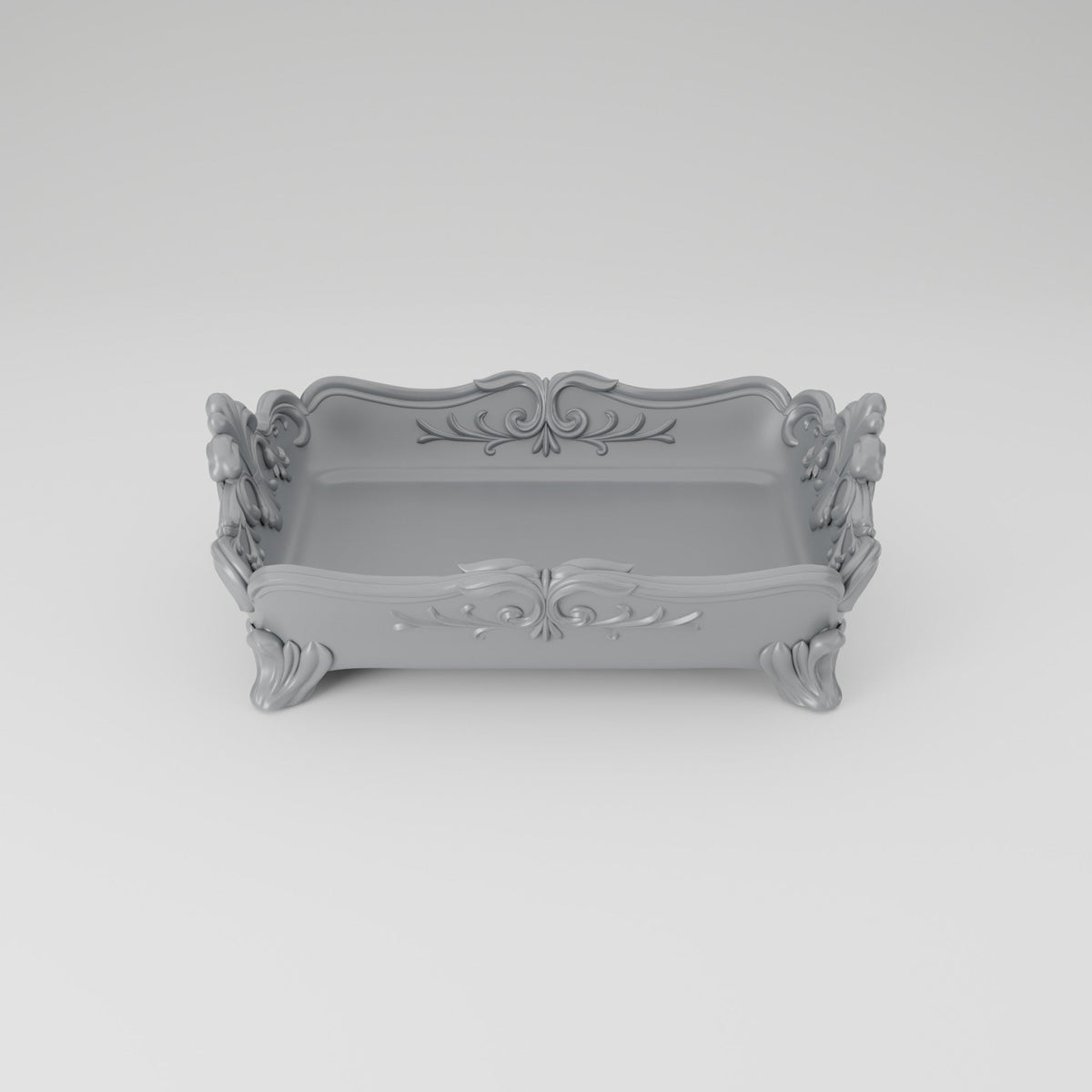Rocaille Decorative Tray – Ornate Baroque Vanity Tray - Northern Foundry