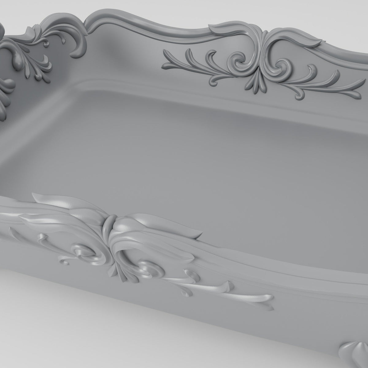 Rocaille Decorative Tray – Ornate Baroque Vanity Tray - Northern Foundry