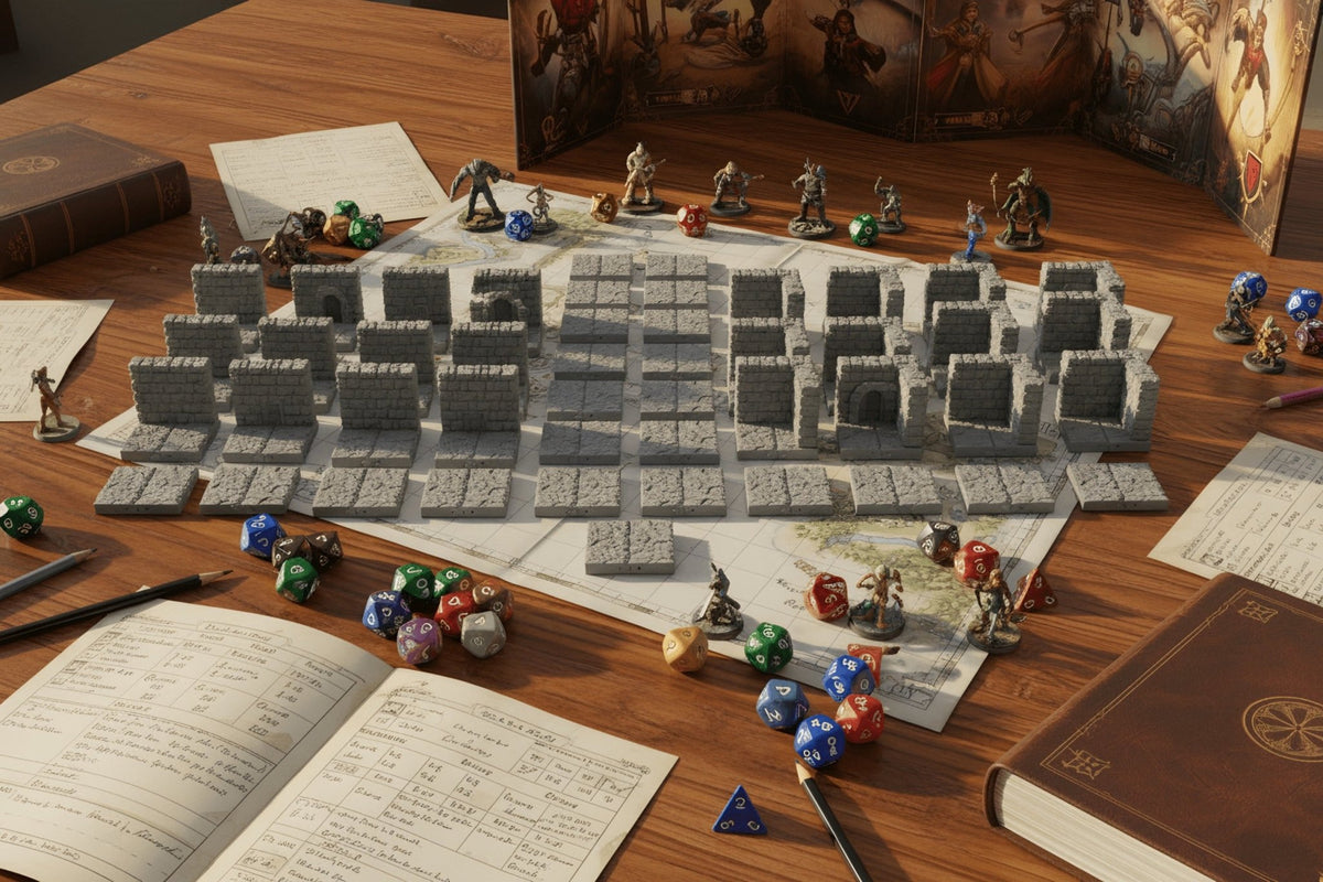 Room Builder Kit – Bulk Walls & Floors (Dragonlock 28mm) - Northern Foundry