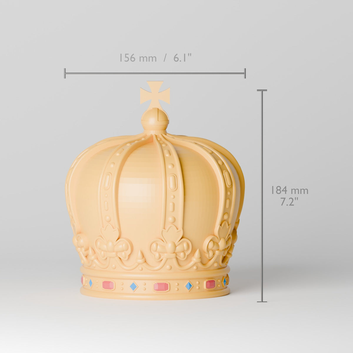 Royal Crown Storage Jar – Gold Crown Box with Lid - Northern Foundry