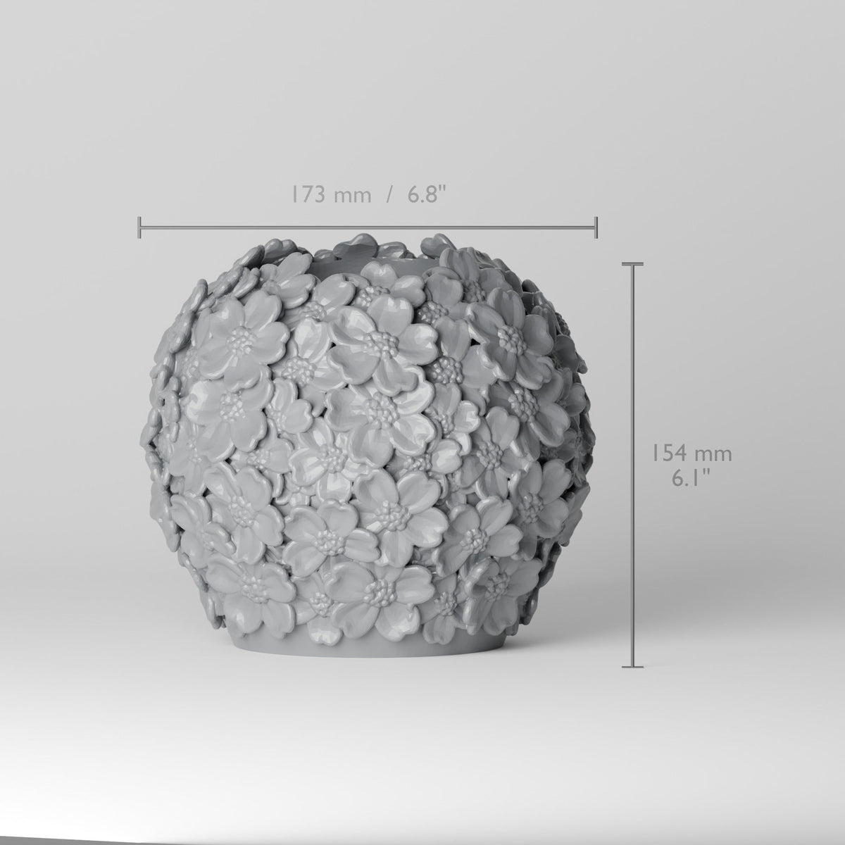 Sakura Blossom Vase – Round Cherry Blossom Flower Vase - Northern Foundry