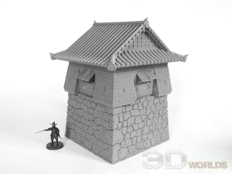 Samurai Castle Corner Tower – Fortified Yagura Terrain (28mm/32mm/40mm) - Northern Foundry