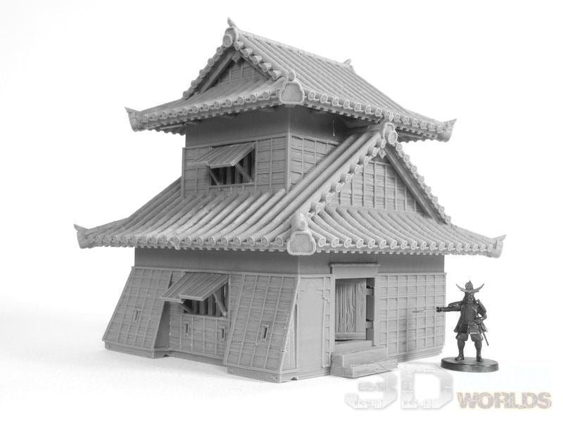 Samurai Castle Corner Tower – Fortified Yagura Terrain (28mm/32mm/40mm) - Northern Foundry