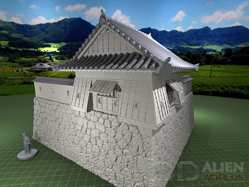 Samurai Castle Corner Tower – Fortified Yagura Terrain (28mm/32mm/40mm) - Northern Foundry