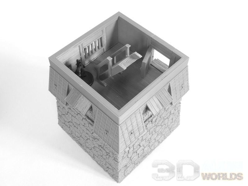 Samurai Castle Corner Tower – Fortified Yagura Terrain (28mm/32mm/40mm) - Northern Foundry
