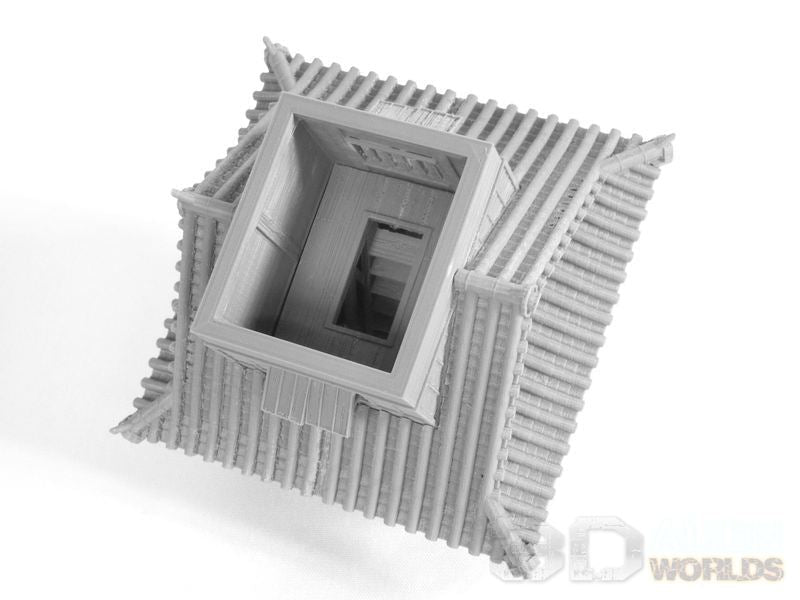 Samurai Castle Corner Tower – Fortified Yagura Terrain (28mm/32mm/40mm) - Northern Foundry