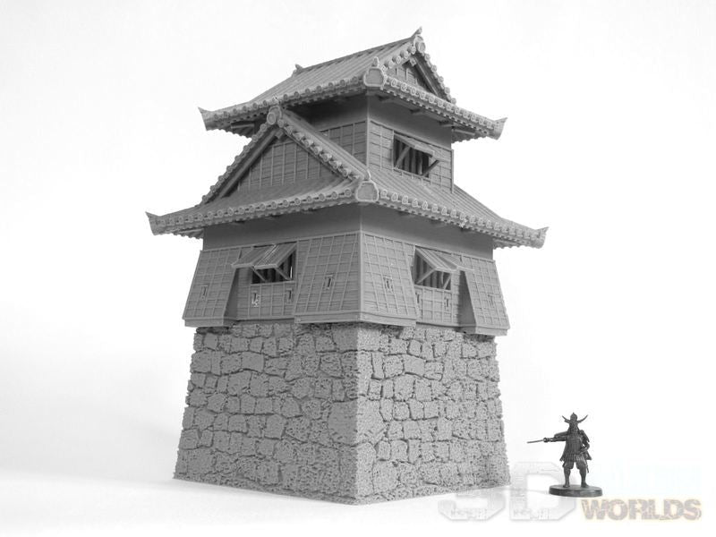 Samurai Castle Corner Tower – Fortified Yagura Terrain (28mm/32mm/40mm) - Northern Foundry