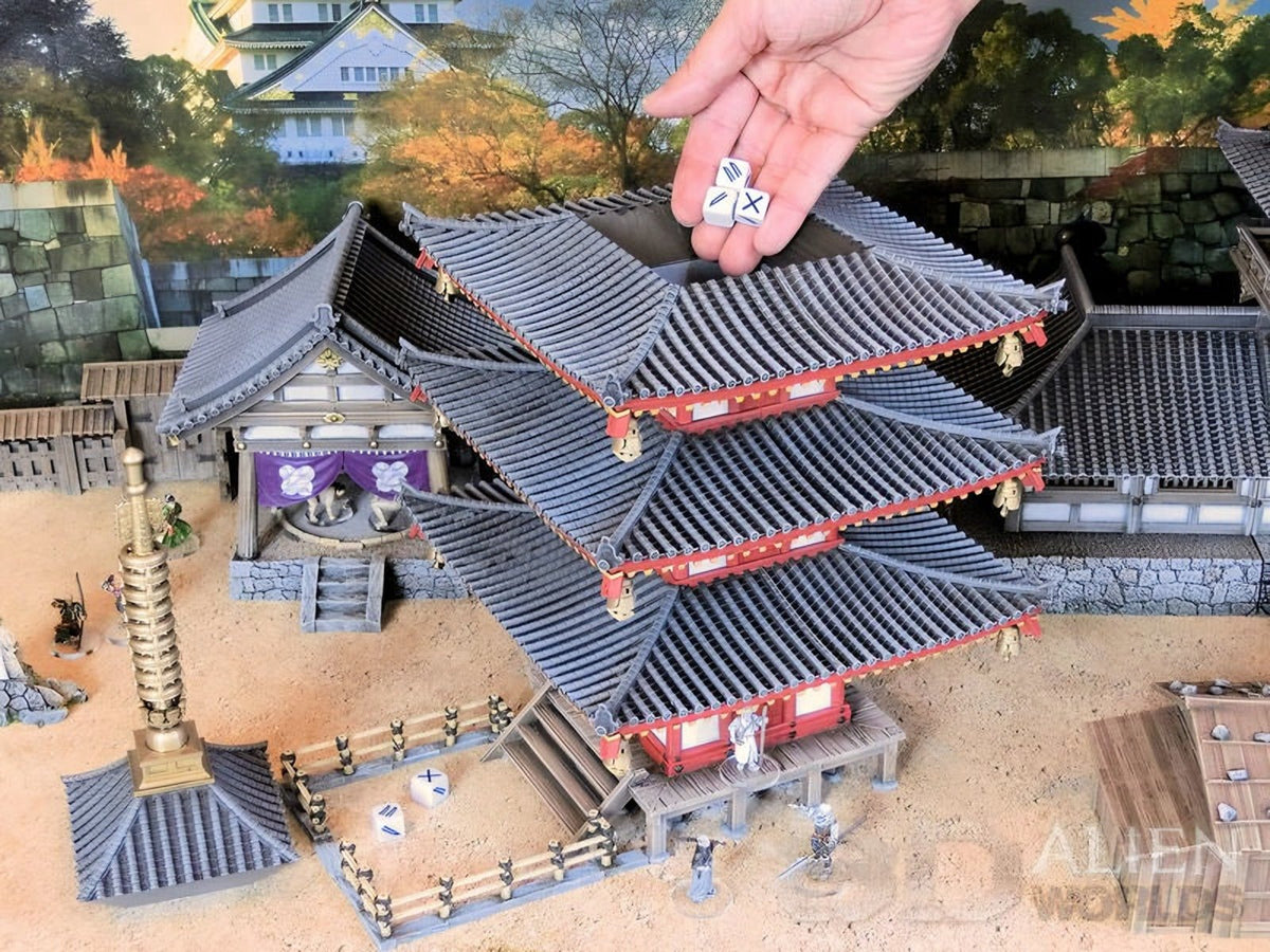 Samurai Dice Tower Pagoda – Functional Tabletop Dice Tower (28mm/32mm/40mm) - Northern Foundry