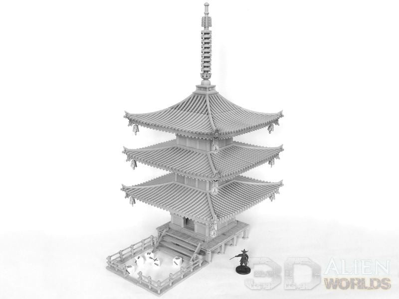 Samurai Dice Tower Pagoda – Functional Tabletop Dice Tower (28mm/32mm/40mm) - Northern Foundry